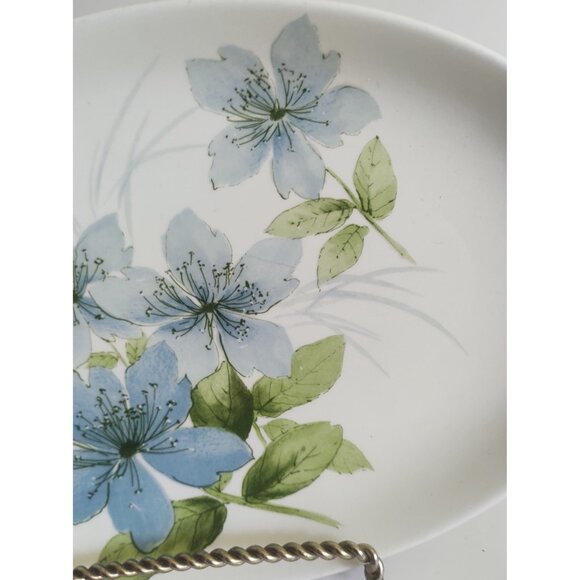 Vintage Oval Serving Platter Sapphire by Crown Lynn New Zealand 9 1/4" x 6 1/4" - Picture 2 of 8